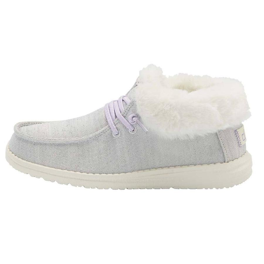 Kids' Hey Dude Britt Boots White | BWY-570946