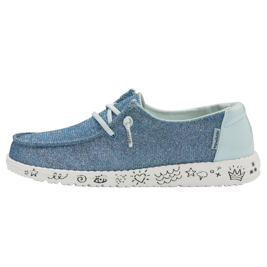 Kids' Hey Dude Wendy Slip On Shoes AZURE | ZNO-659071