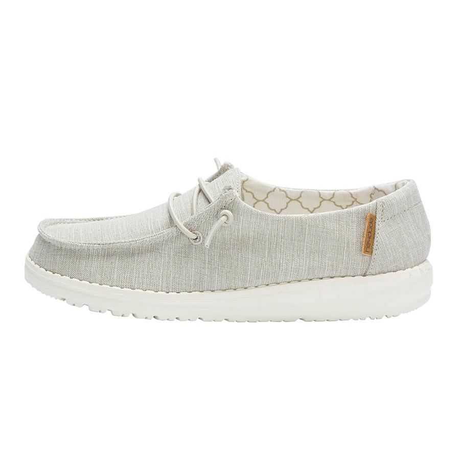 Kids' Hey Dude Wendy Slip On Shoes Beige | ERZ-091548