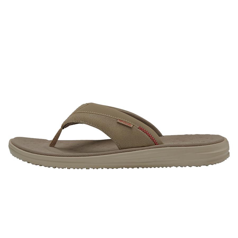 Men's Hey Dude Flinn Flip Flops Beige | TUM-548691