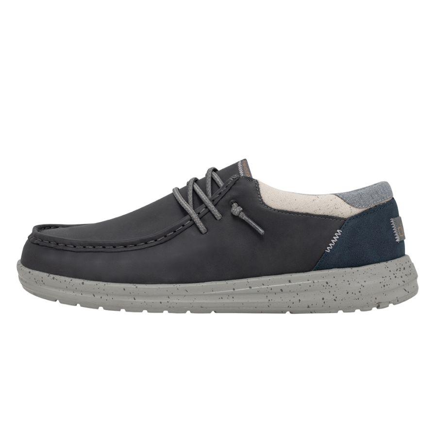 Men's Hey Dude Paul Leather Shoes Grey | JRE-356794