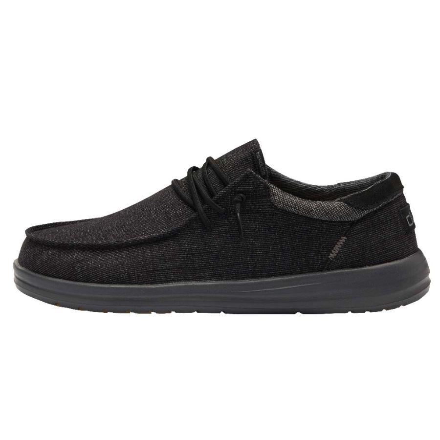 Men's Hey Dude Paul Slip On Shoes Black | CYP-974860