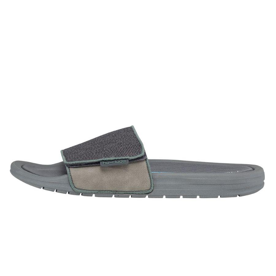 Men's Hey Dude Phoenix Sox Slides Grey Brown | NGM-570413