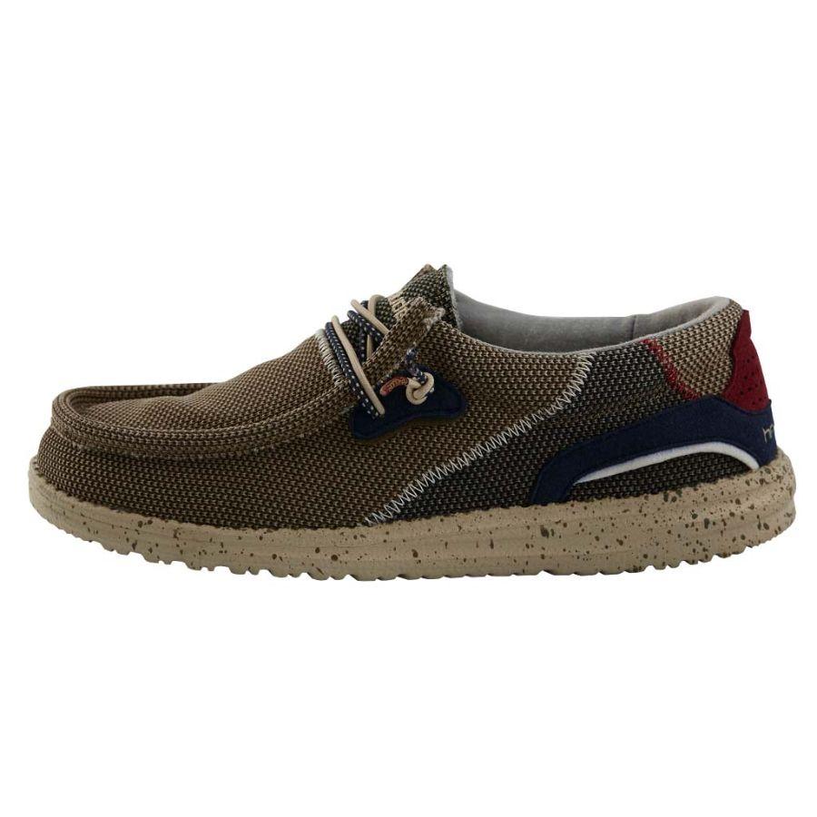 Men's Hey Dude Wally Hawk Slip On Shoes Brown | DHI-254807