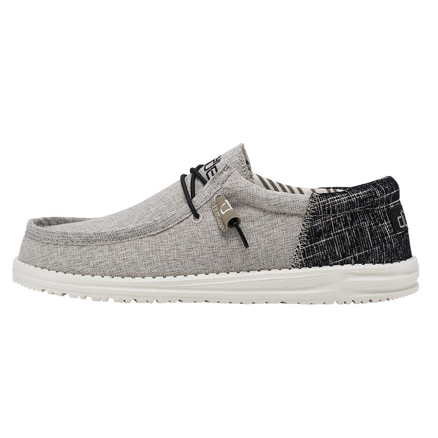 Men's Hey Dude Wally Slip On Shoes Grey | GTW-621734