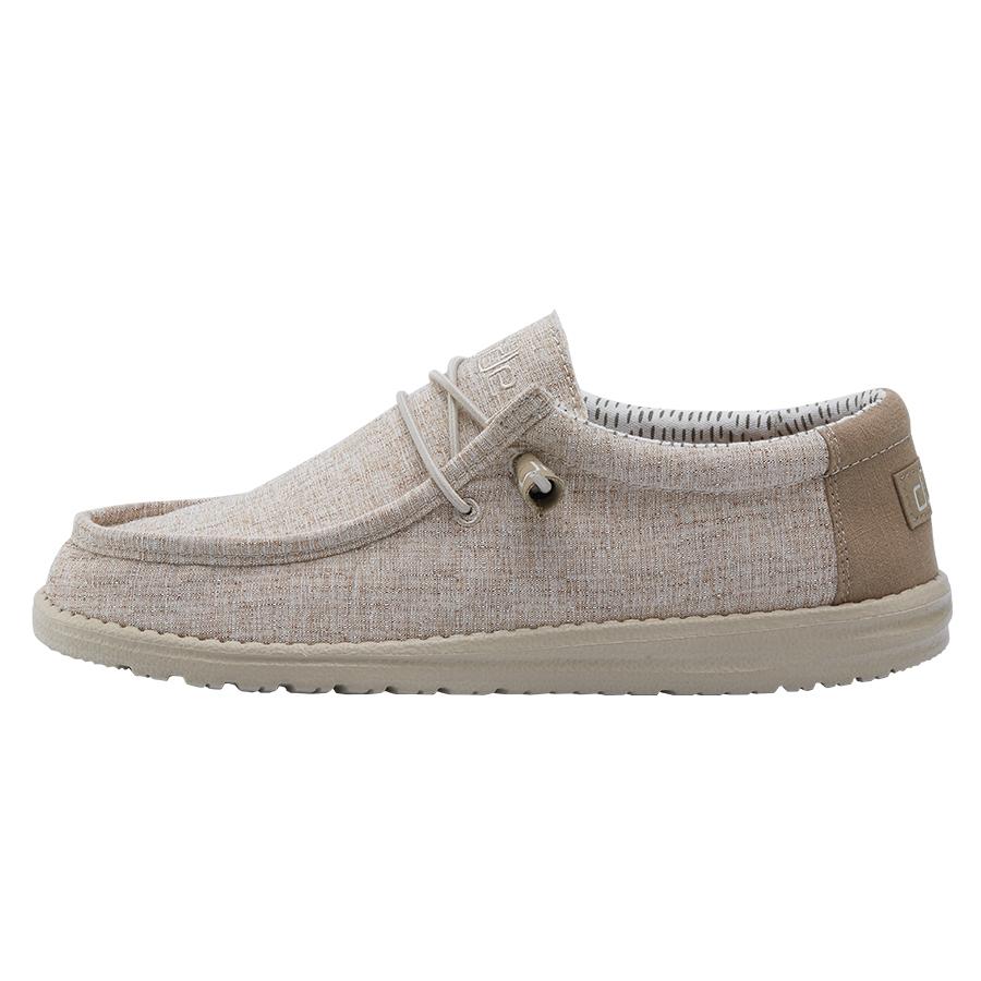 Men's Hey Dude Wally Slip On Shoes Grey | RGN-187062