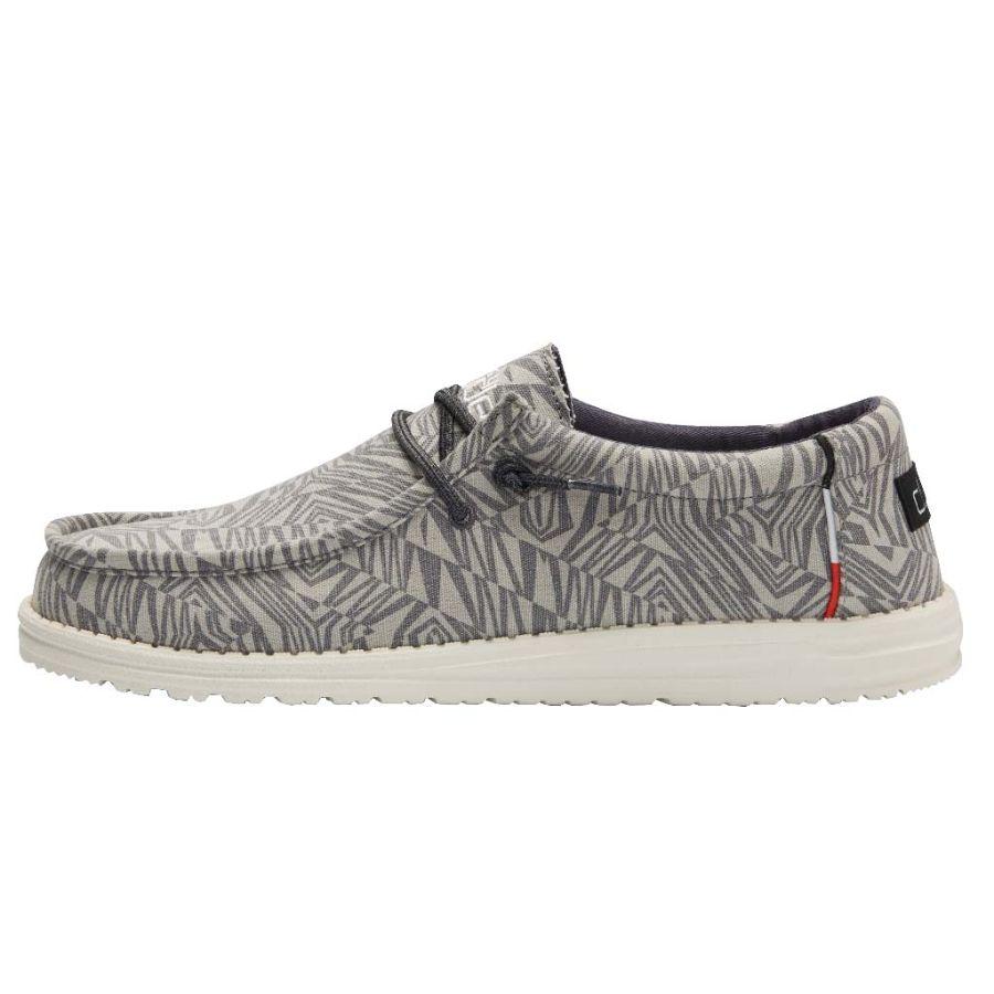 Men's Hey Dude Wally Slip On Shoes Grey | ZBY-438901