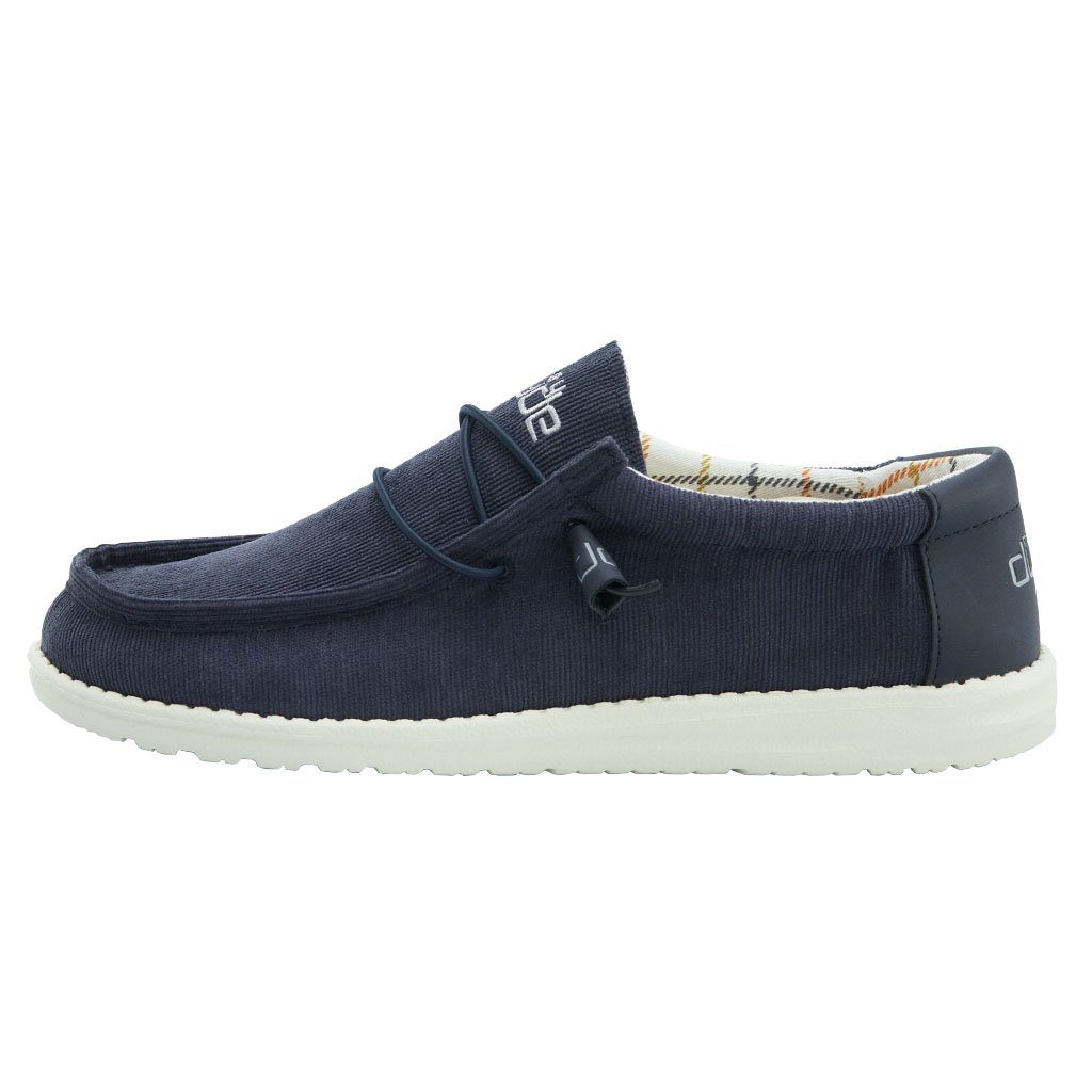 Men's Hey Dude Wally Slip On Shoes Navy | VLF-926713