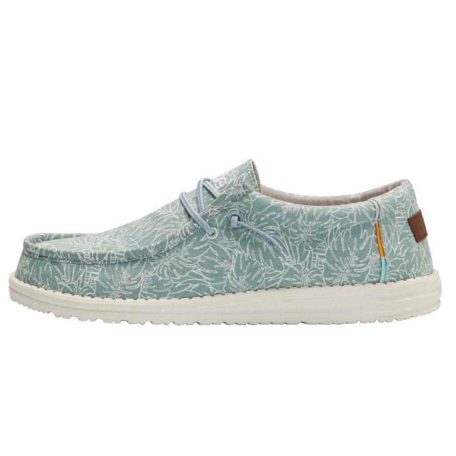 Men's Hey Dude Wally Slip On Shoes Turquoise | CFW-897146