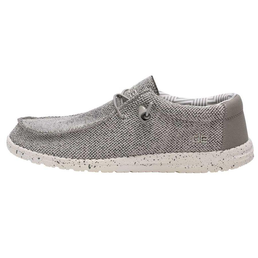 Men's Hey Dude Wally Sox Tennis Shoes Grey | MJC-649837