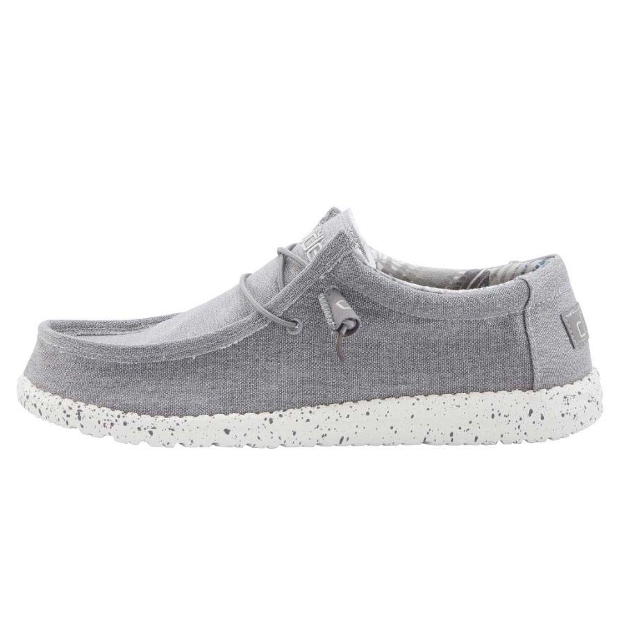 Men's Hey Dude Wally Stretch Slip On Shoes Grey | JYD-609753