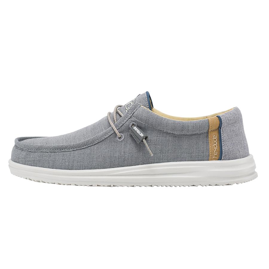 Men's Hey Dude Wally Tennis Shoes Grey | SJN-935760