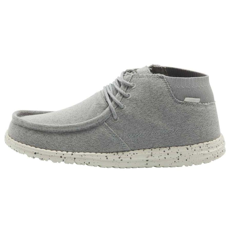 Men's Hey Dude Wayne Dress Shoes Grey | NAT-984516