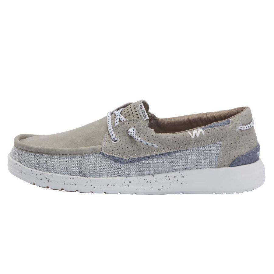 Men's Hey Dude Welsh Boat Shoes Grey | QOK-019654