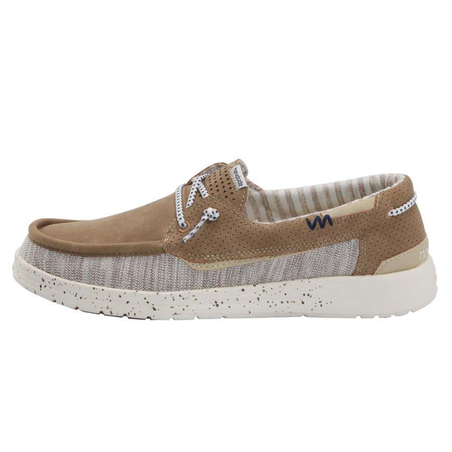 Men's Hey Dude Welsh Boat Shoes Khaki | HTM-732964