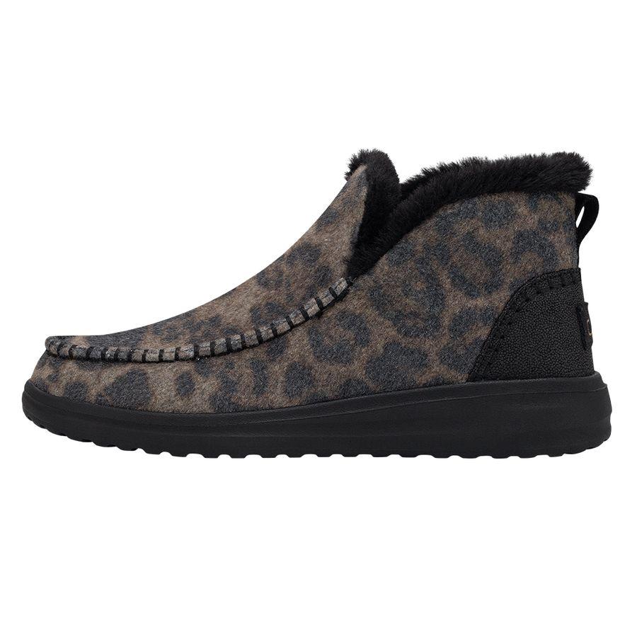 Women's Hey Dude Denny Boots Leopard | AKZ-870356