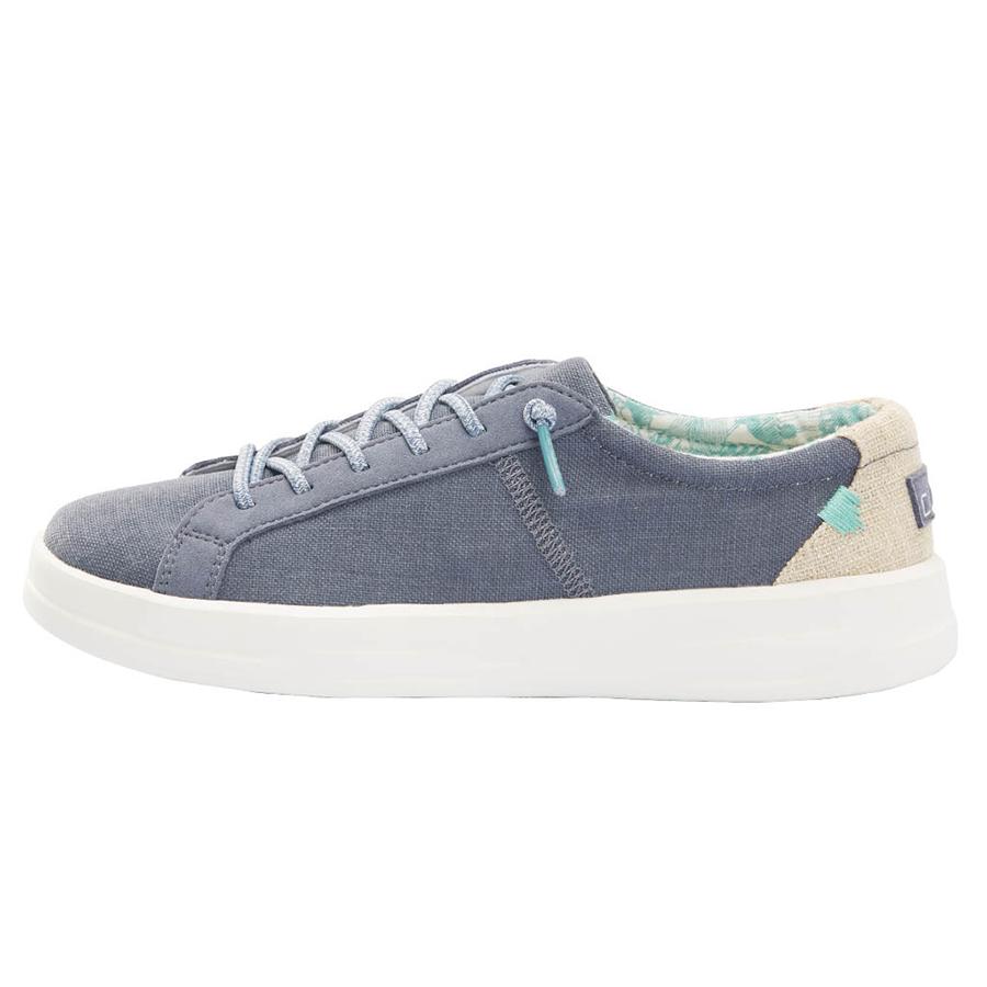 Women's Hey Dude Karina Sneakers Beige Blue | QEO-361784