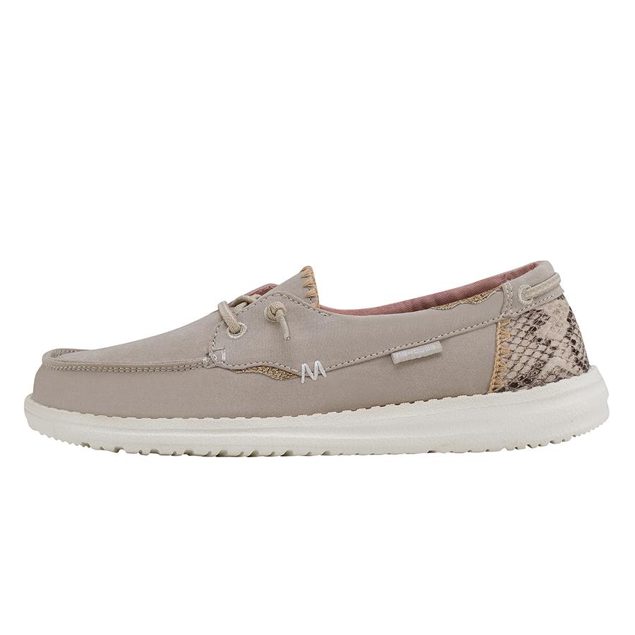 Women's Hey Dude Laila Slip On Shoes Grey Brown | BHS-543618