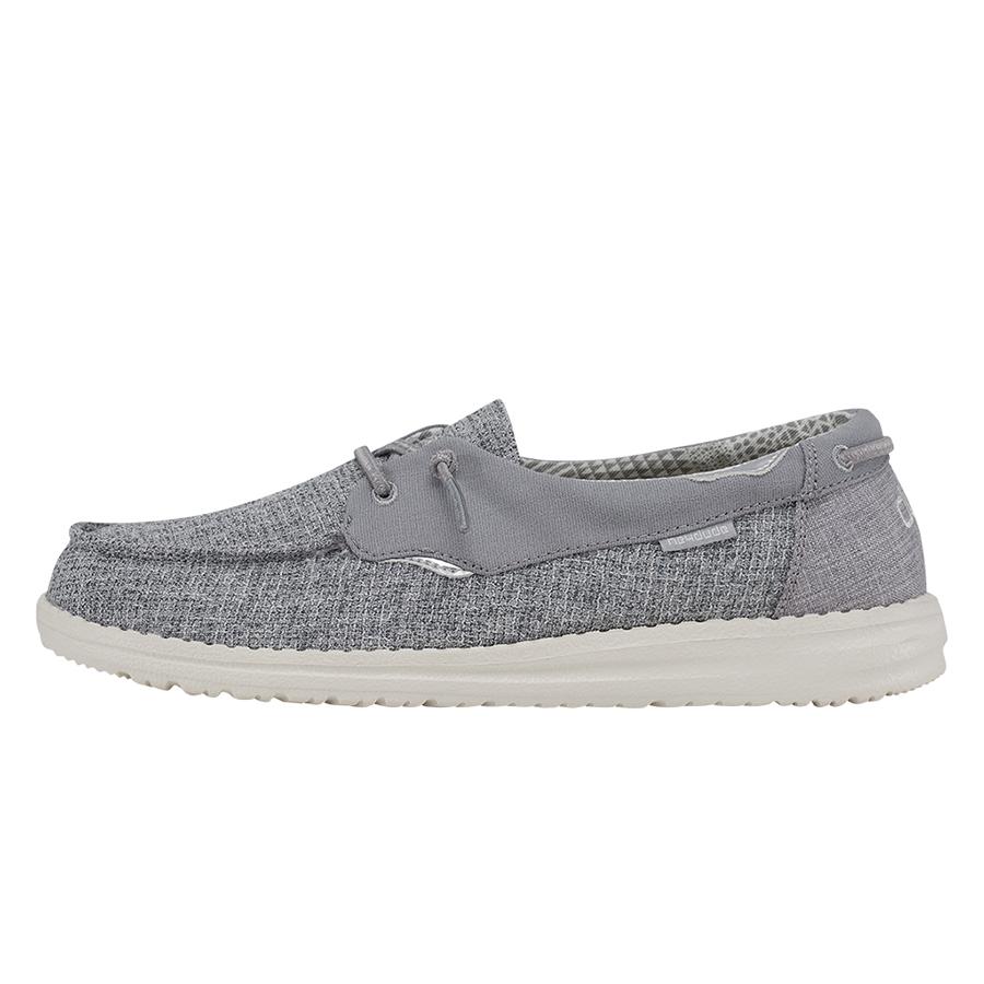 Women's Hey Dude Laila Slip On Shoes Grey | OMF-365218