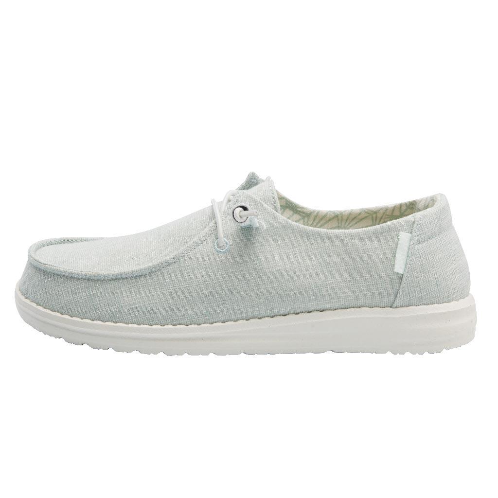 Women's Hey Dude Wendy Canvas Shoes Mint | VRO-562013