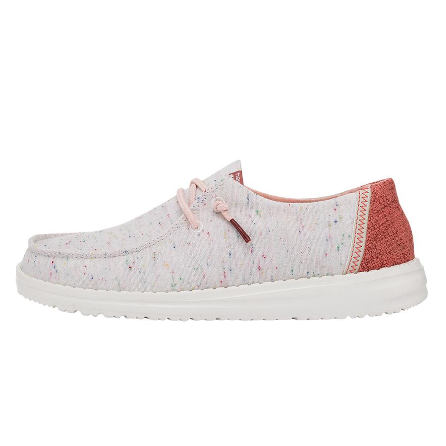 Women's Hey Dude Wendy Canvas Shoes Pink | OZS-804162