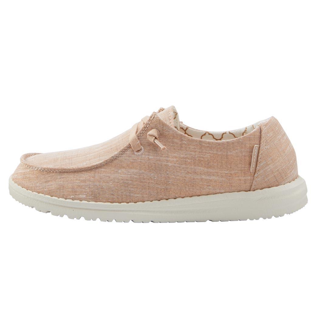 Women's Hey Dude Wendy Canvas Shoes Rose Gold | VOM-403192