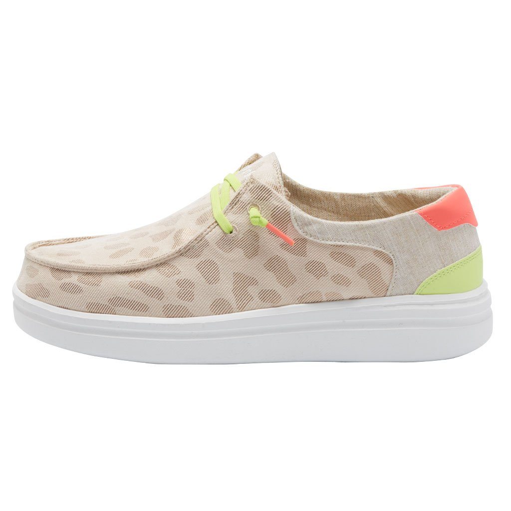 Women's Hey Dude Wendy Rise Leopard Shoes Leopard Beige | UDZ-926471