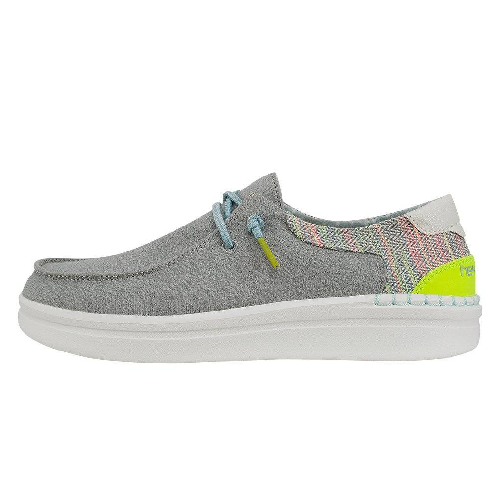 Women's Hey Dude Wendy Rise Slip On Shoes Grey | HYM-487391