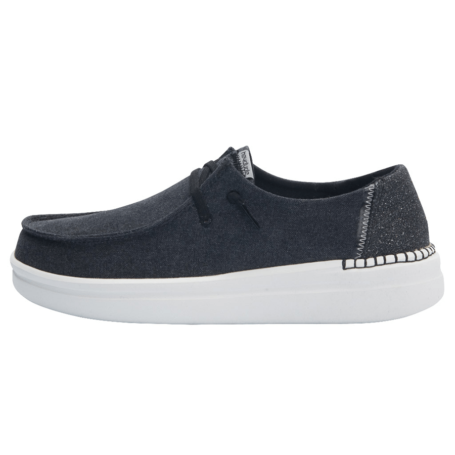 Women's Hey Dude Wendy Rise Slip On Shoes Black | TSE-684751