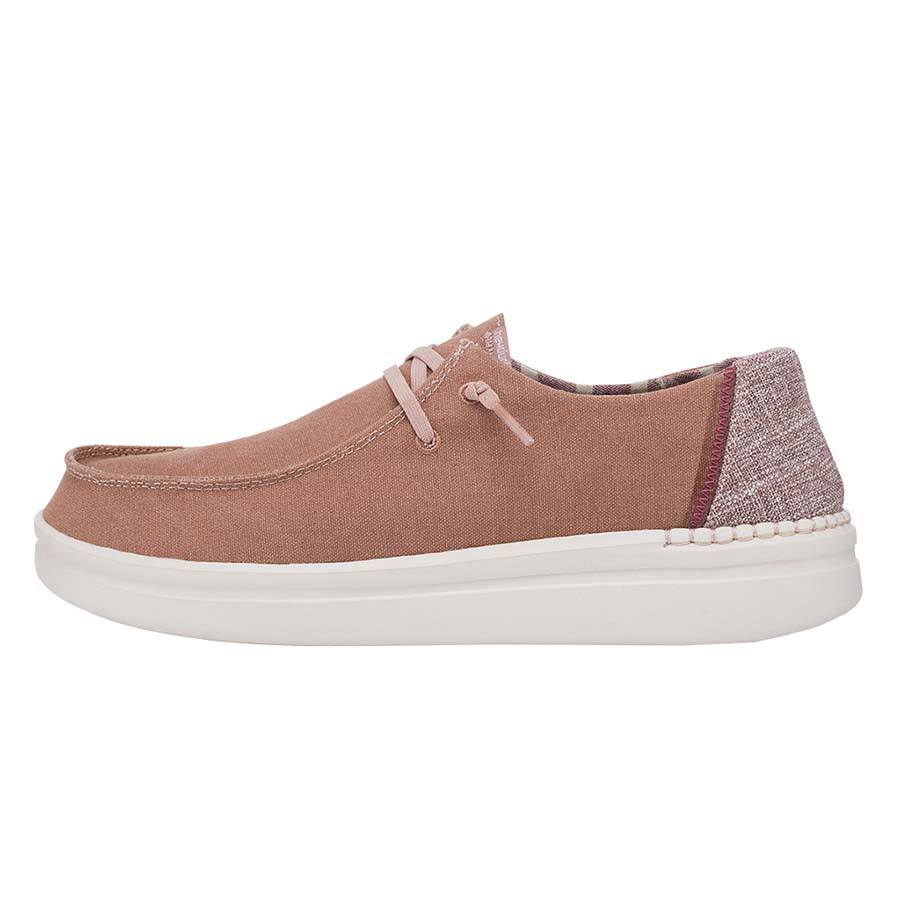 Women's Hey Dude Wendy Rise Slip On Shoes Pink | VJK-528104