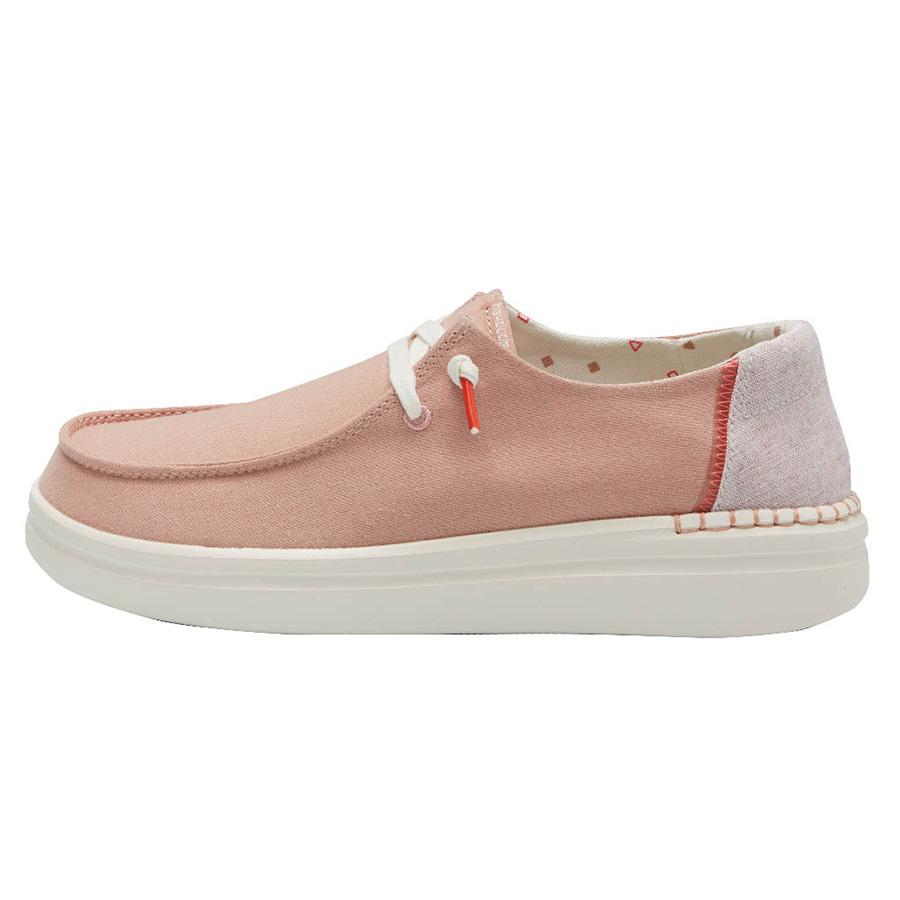 Women's Hey Dude Wendy Rise Slip On Shoes Rose | VYA-945281