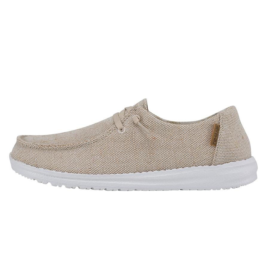 Women's Hey Dude Wendy Slip On Shoes Beige Gold | DEY-932480