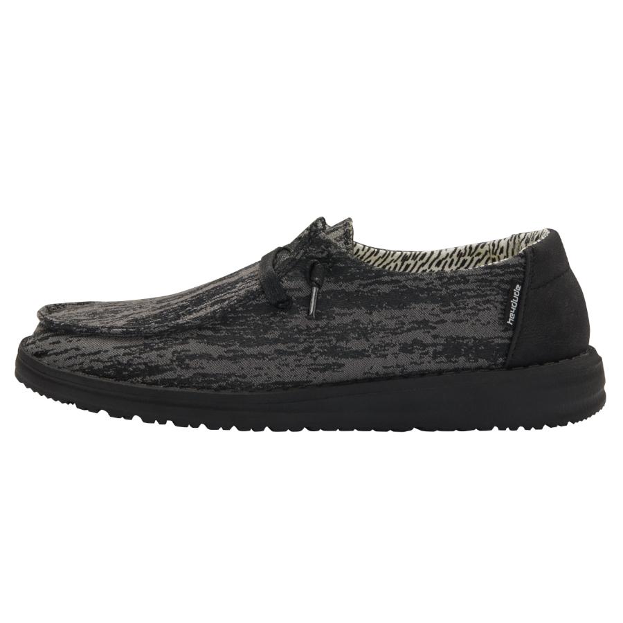 Women's Hey Dude Wendy Slip On Shoes Black | BOJ-324175