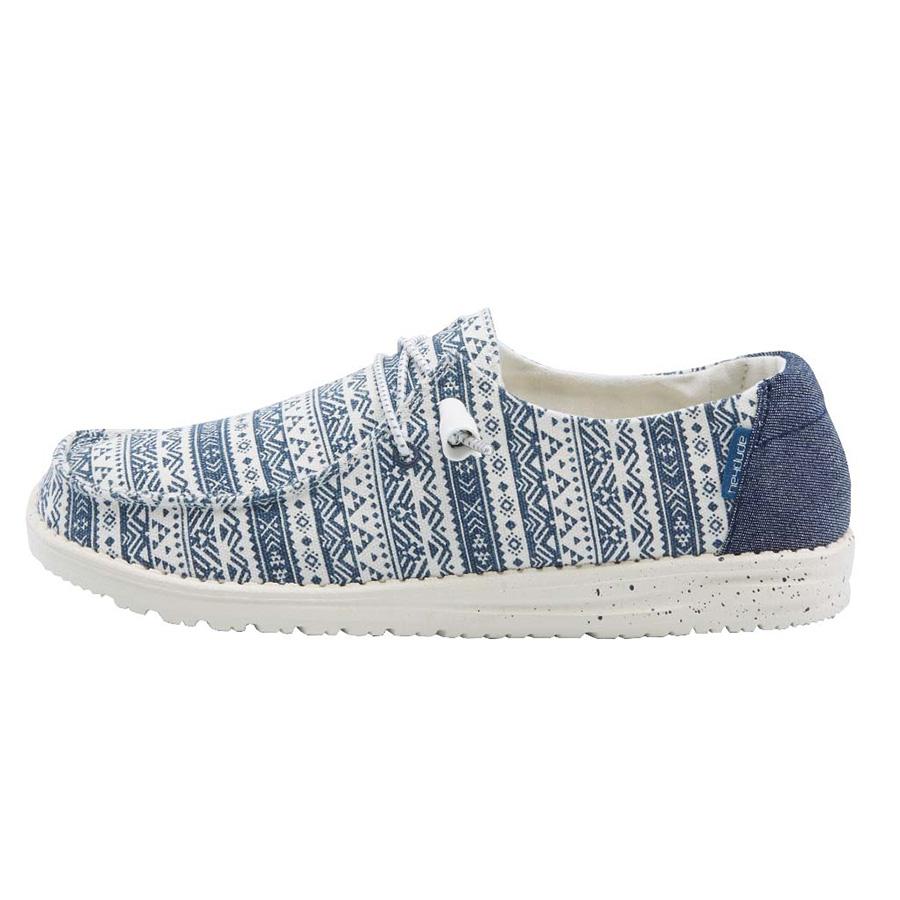 Women's Hey Dude Wendy Slip On Shoes Blue | HFJ-068493