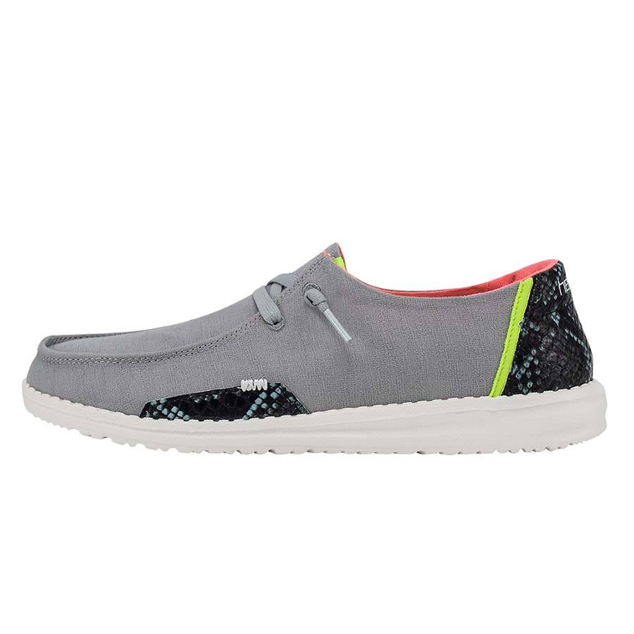 Women's Hey Dude Wendy Slip On Shoes Grey | XVP-126350