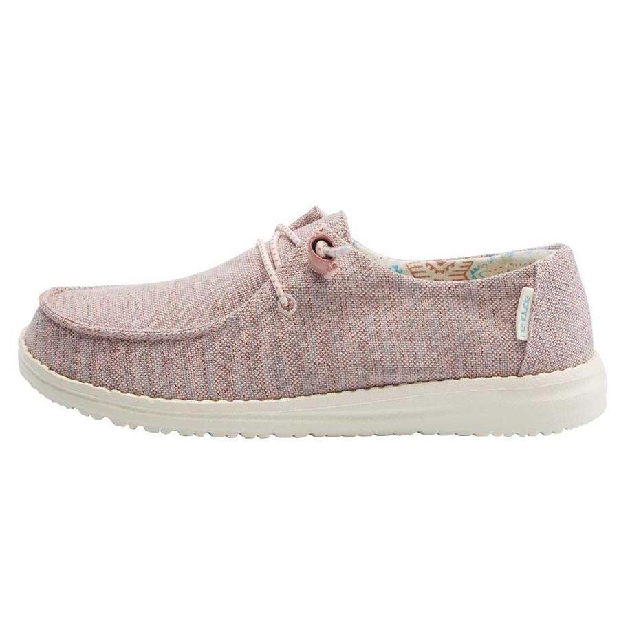 Women's Hey Dude Wendy Slip On Shoes Pink | SJG-738592