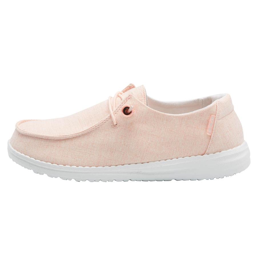 Women's Hey Dude Wendy Slip On Shoes Pink | WJC-619028