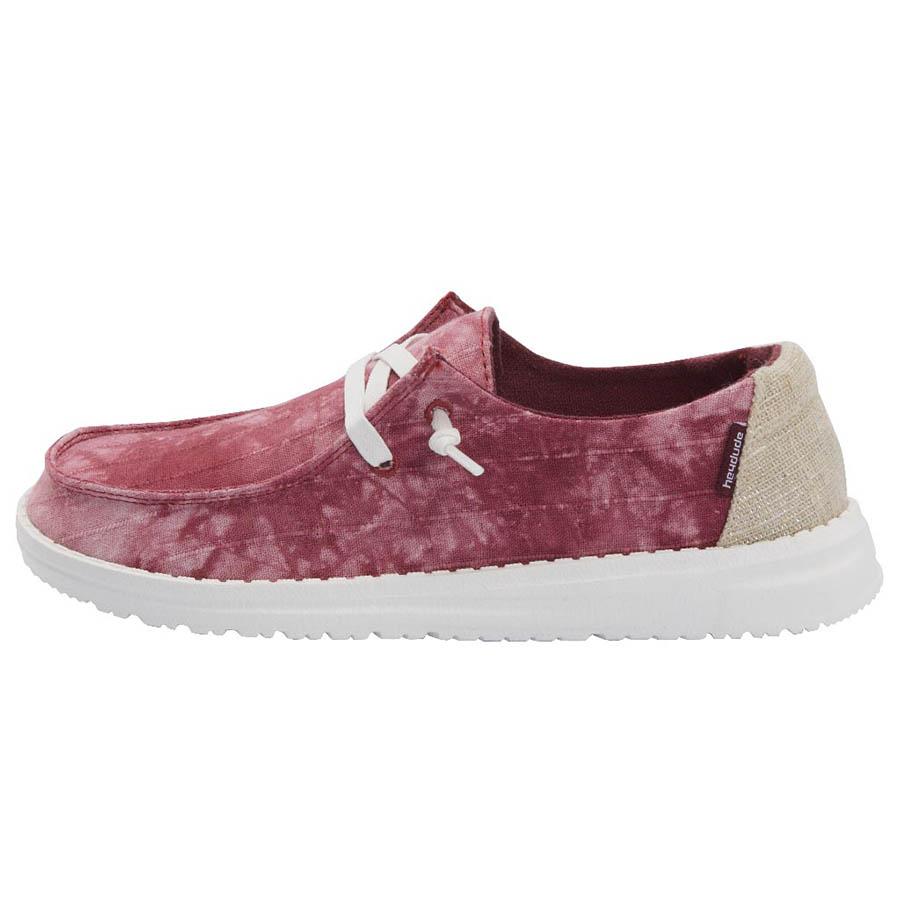 Women's Hey Dude Wendy Slip On Shoes Red | HGM-609738