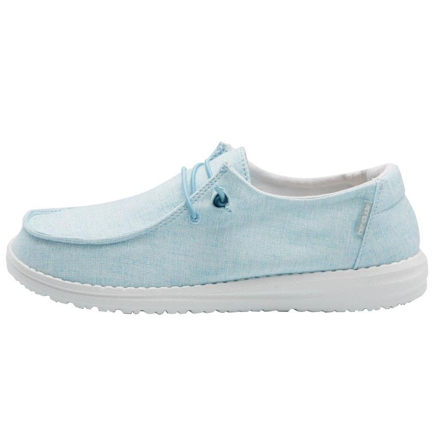 Women's Hey Dude Wendy Slip On Shoes Turquoise | PRC-546912