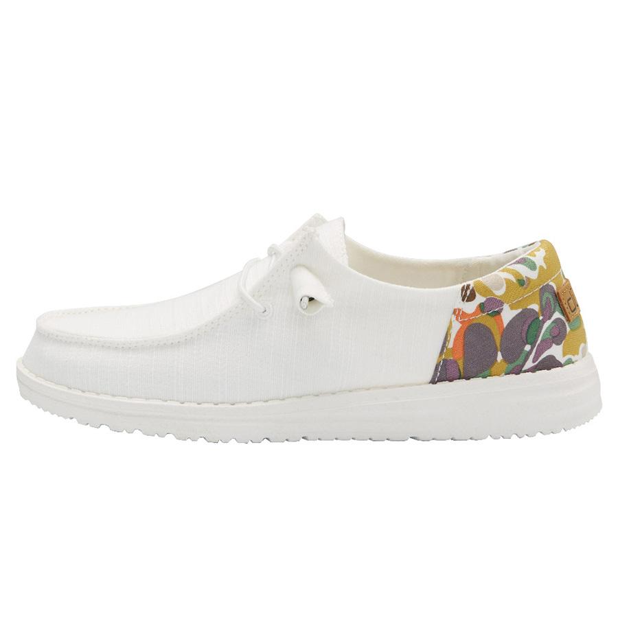 Women's Hey Dude Wendy Slip On Shoes White | CVM-294517