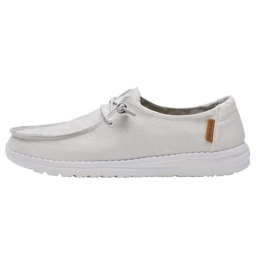 Women's Hey Dude Wendy Slip On Shoes White | GAK-942035