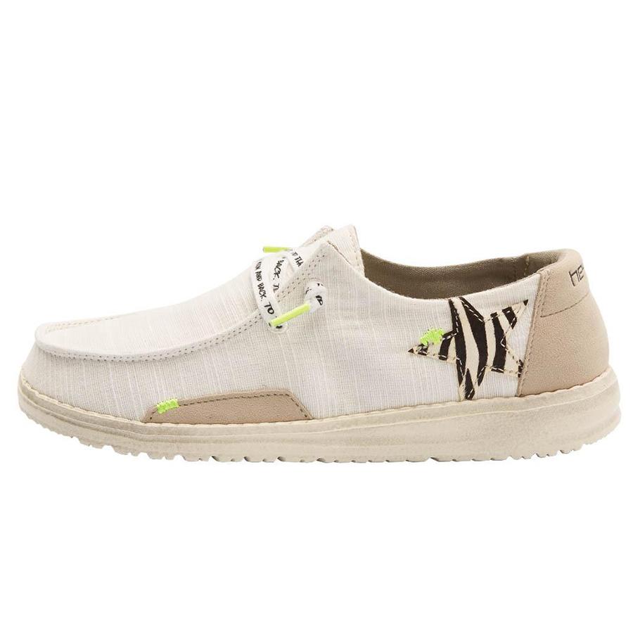 Women's Hey Dude Wendy Slip On Shoes White | LOE-274860