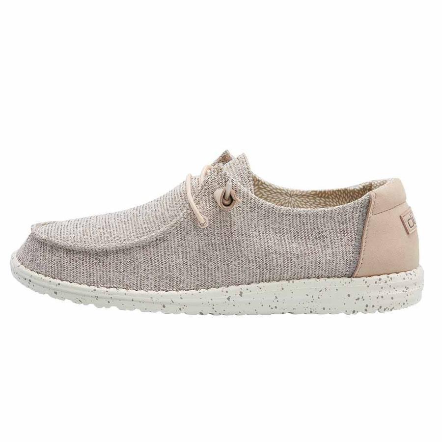 Women's Hey Dude Wendy Stretch Slip On Shoes Rose | JBA-078153