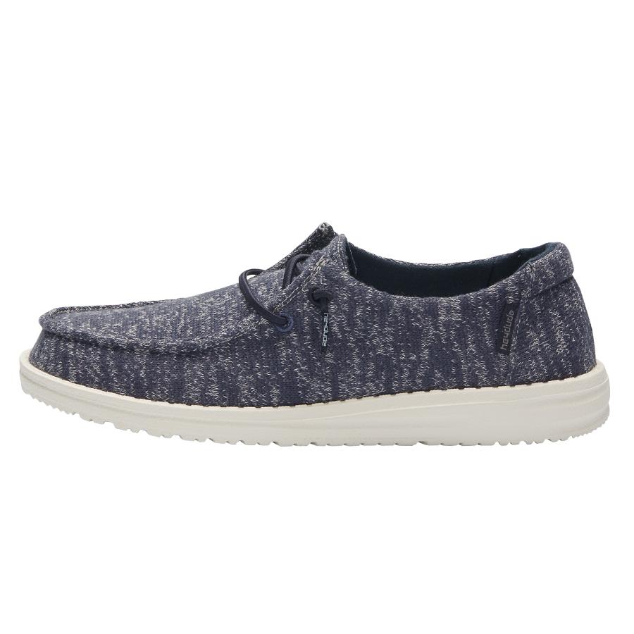 Women's Hey Dude Wendy Stretch Slip On Shoes Blue | XRA-968745