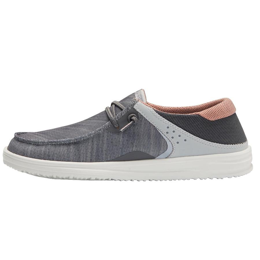 Women's Hey Dude Wendy Water Shoes Grey | CIA-745386